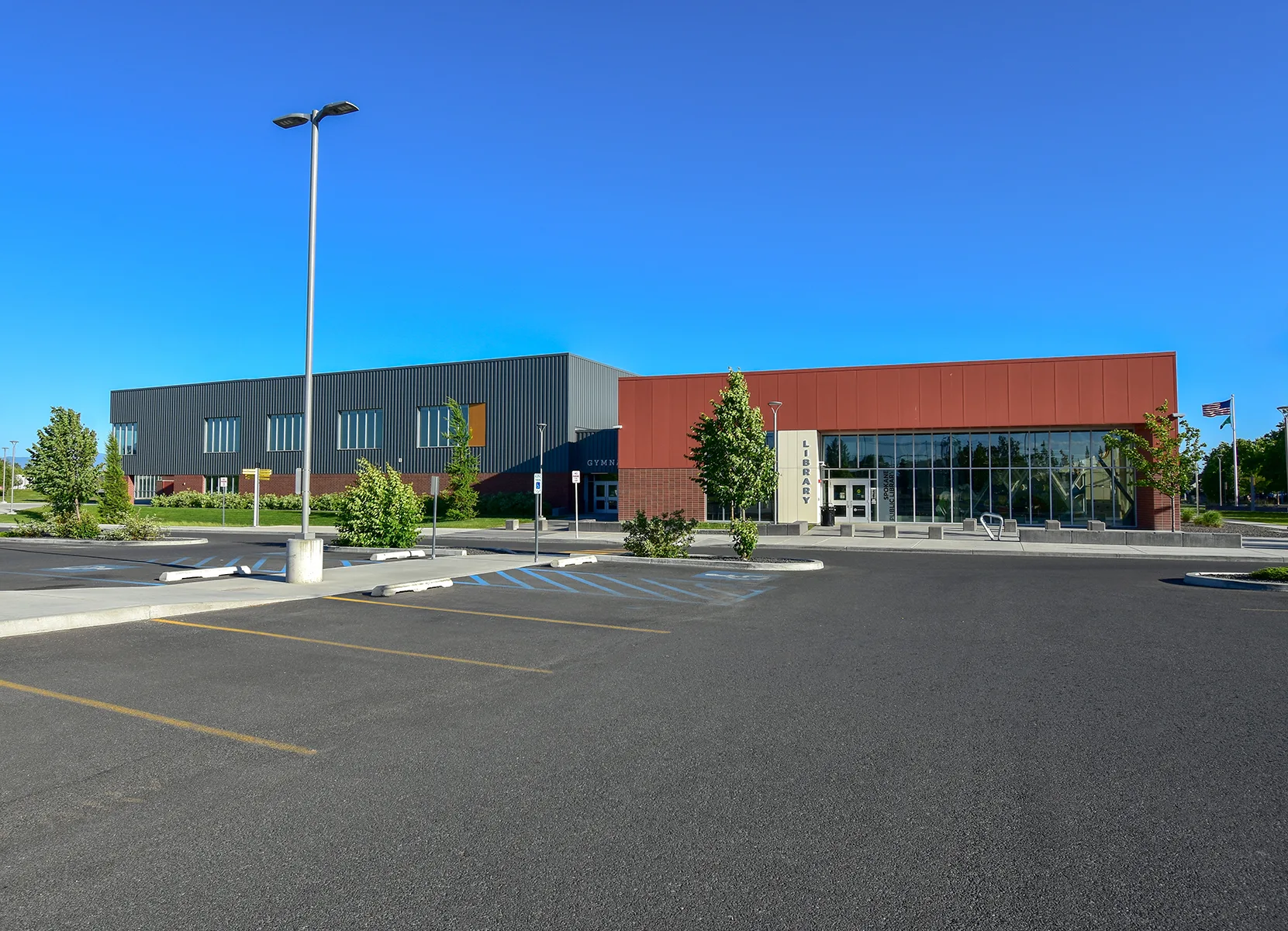 Spokane Public Library and Shaw Middle School, Spokane